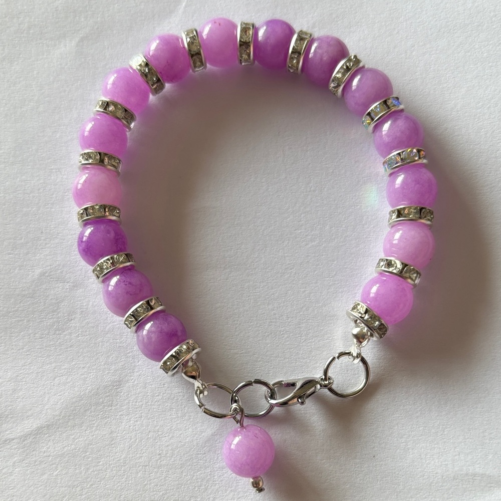 Elegant Purple Beaded Bracelet